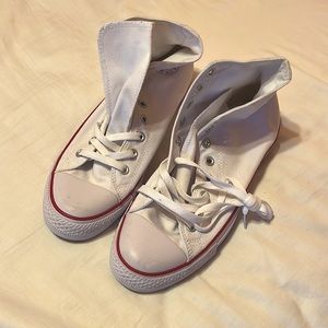 LIKE NEW Converse White High Tops Men’s Sz 9.5